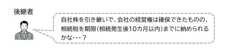 後継者の相続税納税資金の問題